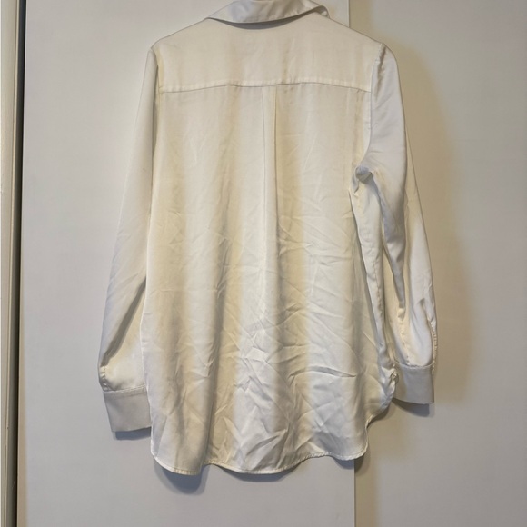 H&M Elegant Ivory Satin Shirt - Picture 7 of 7